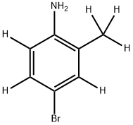 4-Bromo-2-methylaniline-d6 Struktur