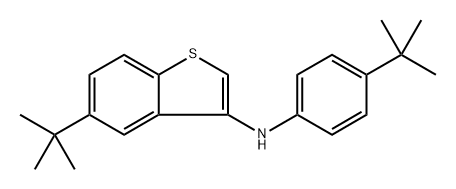 Benzo[b]thiophen-3-amine, 5-(1,1-dimethylethyl)-N-[4-(1,1-dimethylethyl)phenyl]- Struktur