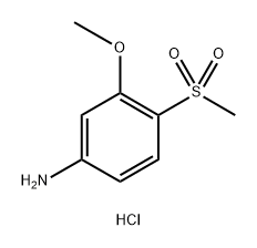 4-methanesulfonyl-3-methoxyaniline hydrochloride Struktur