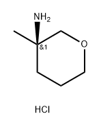 (3R)-3-Methyl-tetrahydro-pyran-3-ylamine hydrochloride Struktur