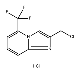 2-(chloromethyl)-5-(trifluoromethyl)imidazo[1,2-a]pyridine hydrochloride Struktur