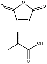 2-Propenoic acid, 2-methyl-, polymer with 2,5-furandione Struktur