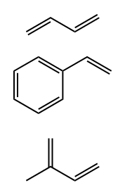 Styrene, polymer with 1,3-butadiene and isoprene Struktur