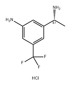 3-1-aminoethyl-5-(trifluoromethyl)aniline hydrochloride Struktur