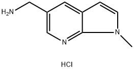 1H-Pyrrolo[2,3-b]pyridine-5-methanamine, 1-methyl-, hydrochloride (1:1) Struktur