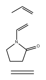 1-ETHENYL-1-PYRROLIDINONE, POLYMER WITH ETHENE AND 1-PROPENE Struktur