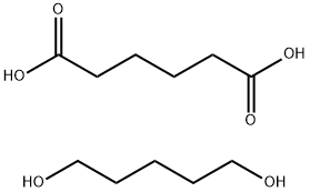 Copolymer of hexanedioic acid and 1,5-pentanediol Struktur