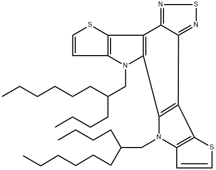 Dithieno[2',3':4,5]pyrrolo[3,2-e:2',3'-g][2,1,3]benzothiadiazole, 10,11-bis(2-butyloctyl)-10,11-dihydro- Struktur