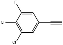 1,2-Dichloro-5-ethynyl-3-fluorobenzene Struktur