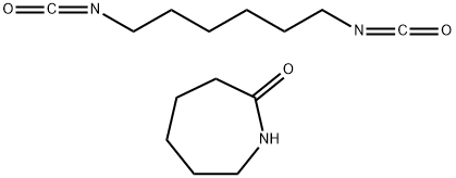 2H-Azepin-2-one, hexahydro-, polymer with 1,6-diisocyanatohexane Struktur