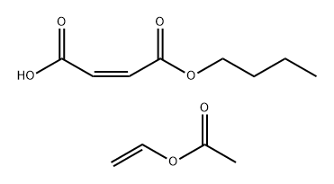 2-Butenedioic acid (Z)-, monobutyl ester, polymer with ethenyl acetate Struktur