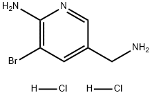 3-Pyridinemethanamine, 6-amino-5-bromo-, hydrochloride (1:2) Struktur