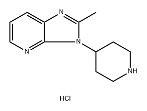 2-Methyl-3-(piperidin-4-yl)-3H-imidazo[4,5-b]pyridine dihydrochloride Struktur