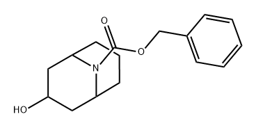 9-Azabicyclo[3.3.1]nonane-9-carboxylic acid, 3-hydroxy-, phenylmethyl ester Struktur