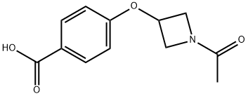 4-((1-acetylazetidin-3-yl)oxy)benzoicacid Struktur