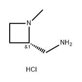 2-Azetidinemethanamine, 1-methyl-, hydrochloride (1:1), (2S)- Struktur