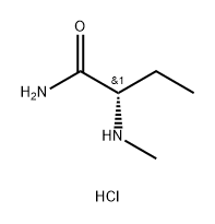 Butanamide, 2-(methylamino)-, hydrochloride (1:1), (2S)- Struktur