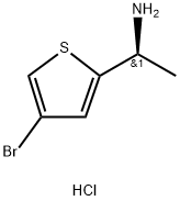 2-Thiophenemethanamine, 4-bromo-α-methyl-, hydrochloride (1:1), (αS)- Struktur