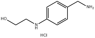 Ethanol, 2-[[4-(aminomethyl)phenyl]amino]-, hydrochloride (1:1) Struktur