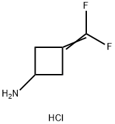 3-(Difluoromethylene)cyclobutan-1-amine hydrochloride Struktur