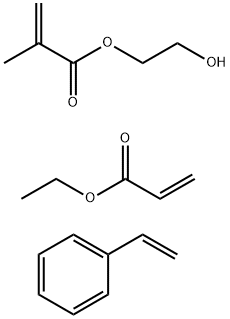 Ethyl acrylate, styrene, hydroxyethyl methacrylate copolymer Struktur