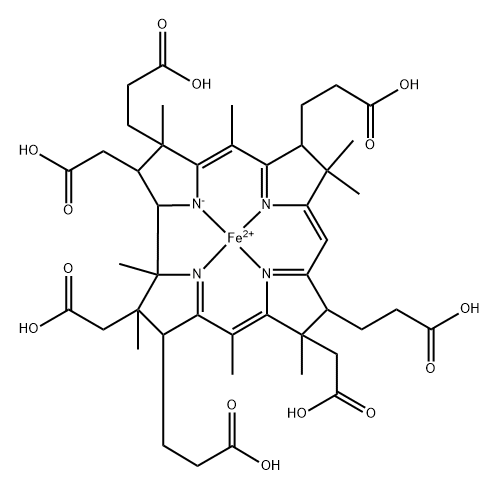 Ferrobyrinic acid Struktur