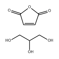 2,5-Furandione, polymer with 1,2,3-propanetriol Struktur