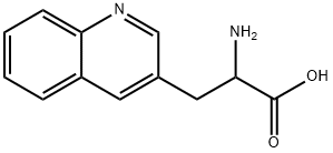 3-Quinolinepropanoic acid, α-amino- Struktur