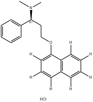 Dapoxetine-D7 HCl Struktur