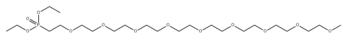 m-PEG9-phosphonic acid ethyl ester Struktur