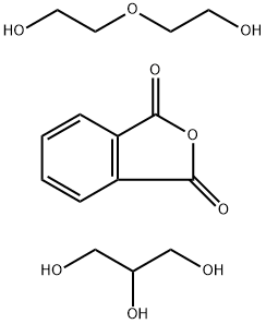 Phthalic anhydride, diethylene glycol, glycerol polyester Struktur