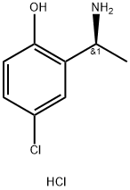 2-[(1S)-1-aminoethyl]-4-chlorophenol hydrochloride Struktur