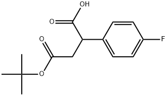 4-(tert-Butoxy)-2-(4-fluorophenyl)-4-oxobutanoic?acid Struktur