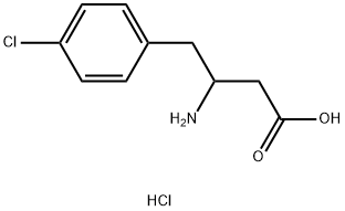 3-Amino-4-(4-chloro-phenyl)-butyric?acid? hydrochloride Struktur