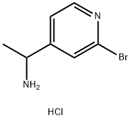 1-(2-bromopyridin-4-yl)ethanaminedihydrochloride Struktur