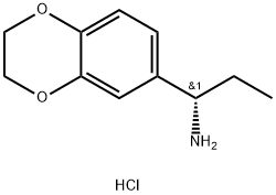 (S)-1-(2,3-dihydrobenzo[b][1,4]dioxin-6-yl)propan-1-amine hydrochloride Struktur