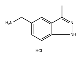 1H-Indazole-5-methanamine, 3-methyl-, hydrochloride (1:1) Struktur