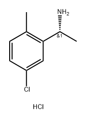 (R)-1-(5-Chloro-2-methylphenyl)ethan-1-amine hydrochloride Struktur