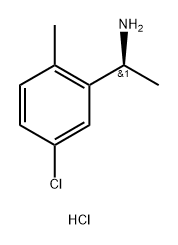 (S)-1-(5-Chloro-2-methylphenyl)ethan-1-amine hydrochloride Struktur