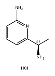 2-Pyridinemethanamine, 6-amino-α-methyl-, hydrochloride (1:3), (αR)- Struktur