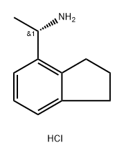 (S)-1-(2,3-Dihydro-1H-inden-4-yl)ethan-1-amine hydrochloride Struktur