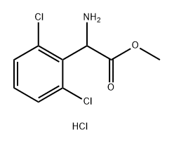 METHYL 2-AMINO-2-(2,6-DICHLOROPHENYL)ACETATE HYDROCHLORIDE Struktur