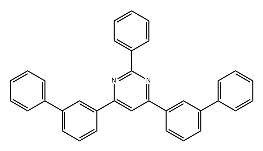 4,6-Di([1,1'-biphenyl]-3-yl)-2-phenylpyrimidine Struktur