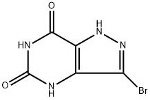 3-Bromo-1,4-dihydro-5H-pyrazolo[4,3-d]pyrimidine-5,7(6H)-dione Struktur