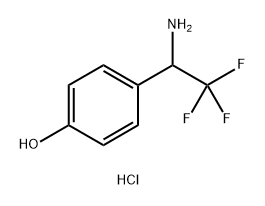 4-(1-AMINO-2,2,2-TRIFLUOROETHYL)PHENOL HYDROCHLORIDE Struktur