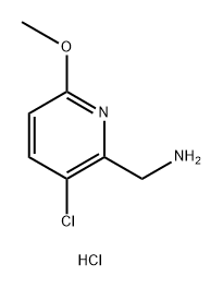 (3-CHLORO-6-METHOXYPYRIDIN-2-YL)METHANAMINE DIHYDROCHLORIDE Struktur