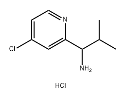 1-(4-CHLOROPYRIDIN-2-YL)-2-METHYLPROPAN-1-AMINE DIHYDROCHLORIDE Struktur