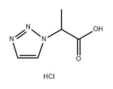 2-(1H-1,2,3-triazol-1-yl)propanoic acid hydrochloride Struktur