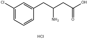 3-Amino-4-(3-chloro-phenyl)-butyric?acid? hydrochloride Struktur