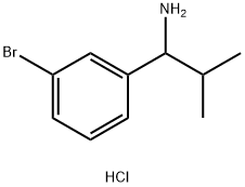 Benzenemethanamine, 3-bromo-α-(1-methylethyl)-, hydrochloride (1:1) Struktur